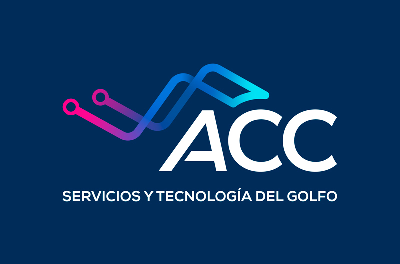 Identidad visual de ACC Servicios y Tecnología del Golfo.