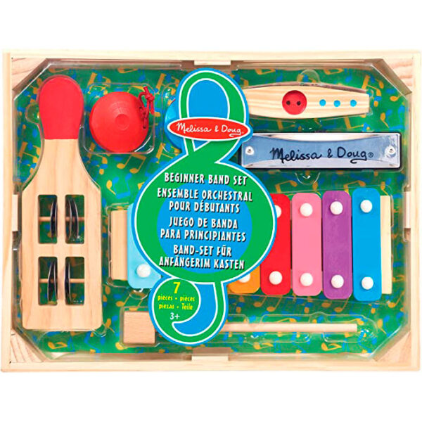 Instrumentos musicales de juguete ¡Banda en una caja! de Melissa & Dough