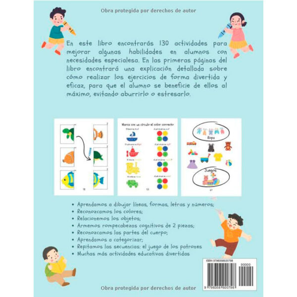 Libro de Actividades Para Niños con Trastornos del Espectro Autista
