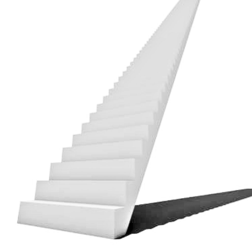 Dibujo de escalera infinita en 3D